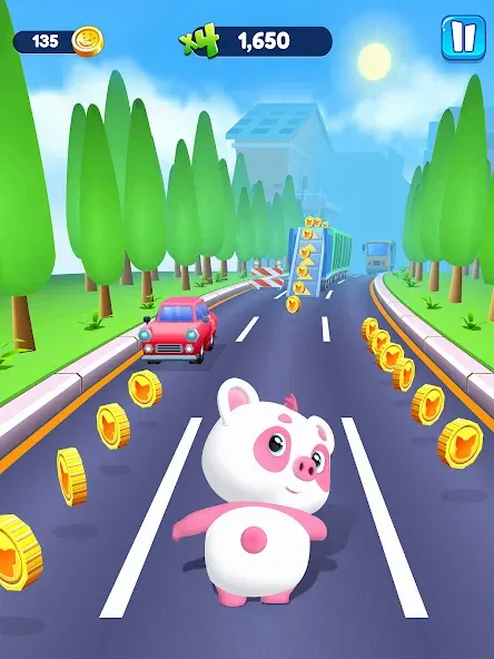 Взлом Piggy Panda Run: Fun Game  [МОД Unlocked] — стабильная версия apk на Андроид screen 5