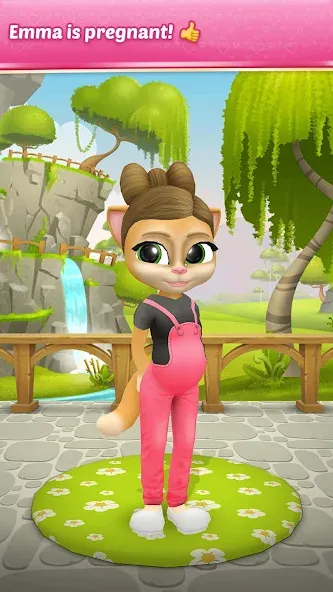 Скачать взлом Pregnant Talking Cat Emma  [МОД Много денег] — последняя версия apk на Андроид screen 1