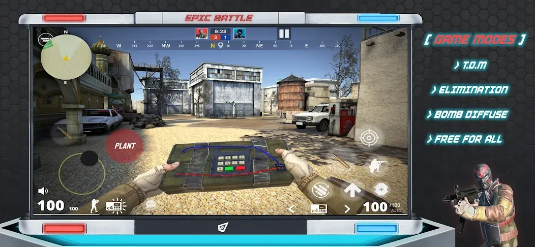 Скачать взлом Epic Battle CS:FPS Mobile Game  [МОД Все открыто] — полная версия apk на Андроид screen 3