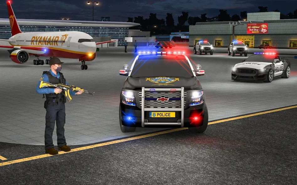 Взлом City Police Car Driving Games  [МОД Меню] — последняя версия apk на Андроид screen 4