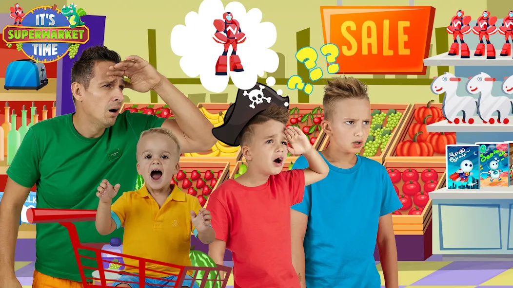 Взлом Vlad & Niki Supermarket game  [МОД Меню] — полная версия apk на Андроид screen 3