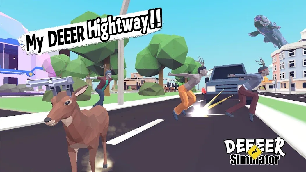 Взлом DEEEER Simulator: Modern World (ДИИИР Симулятор)  [МОД Mega Pack] — полная версия apk на Андроид screen 1