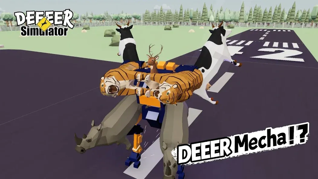 Взлом DEEEER Simulator: Modern World (ДИИИР Симулятор)  [МОД Mega Pack] — полная версия apk на Андроид screen 5