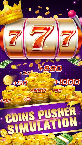 Скачать взломанную Daily Pusher Slots 777 (Дейли Пушер Слотс 777)  [МОД Mega Pack] — полная версия apk на Андроид screen 2