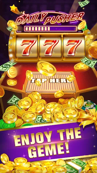 Скачать взломанную Daily Pusher Slots 777 (Дейли Пушер Слотс 777)  [МОД Mega Pack] — полная версия apk на Андроид screen 3