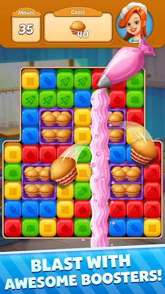 Взломанная Sweet Cube Blast (Свит Кьюб Бласт)  [МОД Mega Pack] — стабильная версия apk на Андроид screen 4