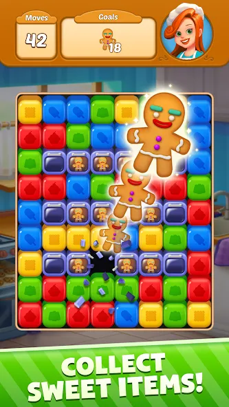 Взломанная Sweet Cube Blast (Свит Кьюб Бласт)  [МОД Mega Pack] — стабильная версия apk на Андроид screen 5