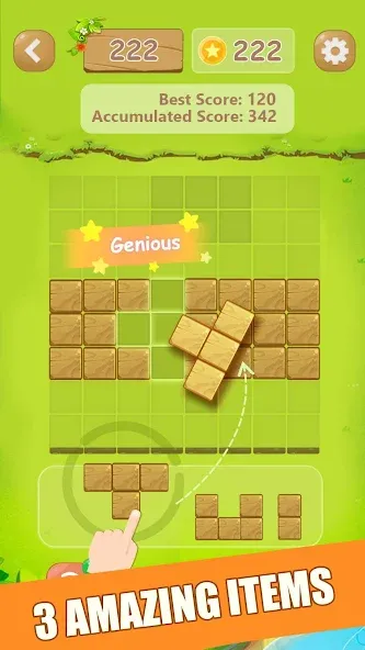 Взломанная Puzzle Green Blocks (Пазл Зеленые Блоки)  [МОД Много денег] — полная версия apk на Андроид screen 3