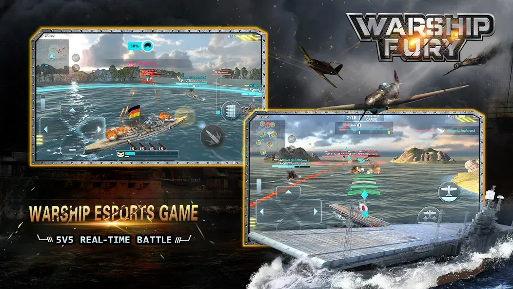 Взлом Warship Fury  [МОД Unlimited Money] — последняя версия apk на Андроид screen 2