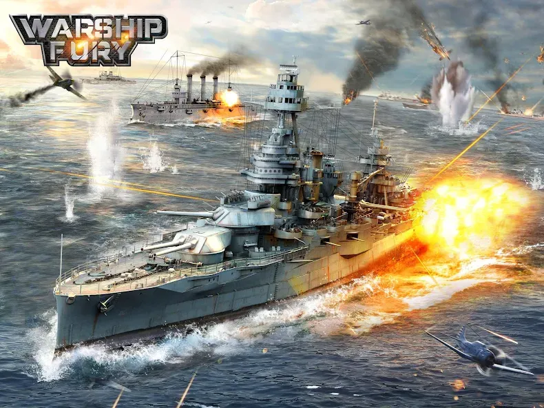 Взлом Warship Fury  [МОД Unlimited Money] — последняя версия apk на Андроид screen 5