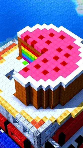 Взломанная Tower Craft — Block Building (Тауэр Крафт)  [МОД Unlocked] — стабильная версия apk на Андроид screen 1