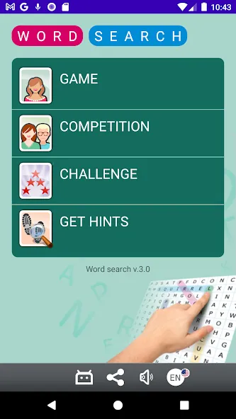 Взломанная Word search (Сопа де летрас)  [МОД Unlimited Money] — полная версия apk на Андроид screen 1