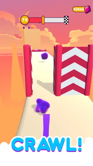 Скачать взломанную Blob Runner 3D (Блоб Раннер 3Д)  [МОД Menu] — стабильная версия apk на Андроид screen 4