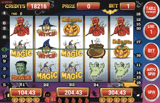 Скачать взломанную Slot Machine Halloween Lite (Слот машина Хэллоуин Лайт)  [МОД Бесконечные монеты] — стабильная версия apk на Андроид screen 2