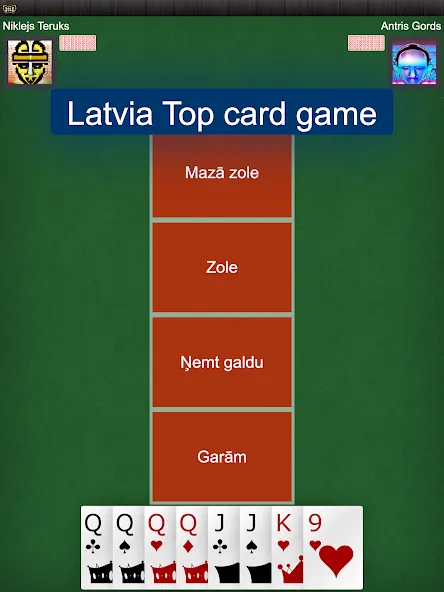 Взлом Latvian card game: RaccoonZole  [МОД Меню] — последняя версия apk на Андроид screen 5