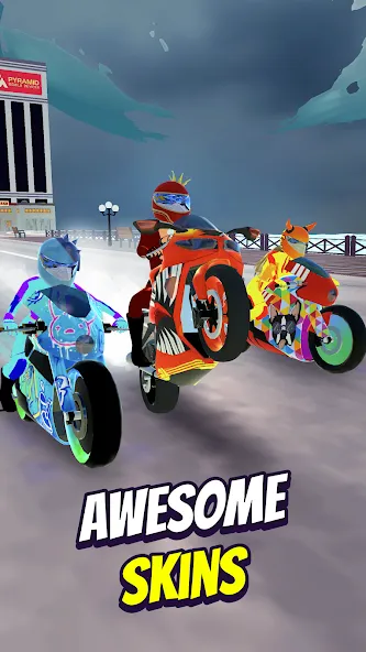 Скачать взломанную Wild Wheels: Bike Racing (Уайлд Вилз)  [МОД Unlocked] — стабильная версия apk на Андроид screen 3