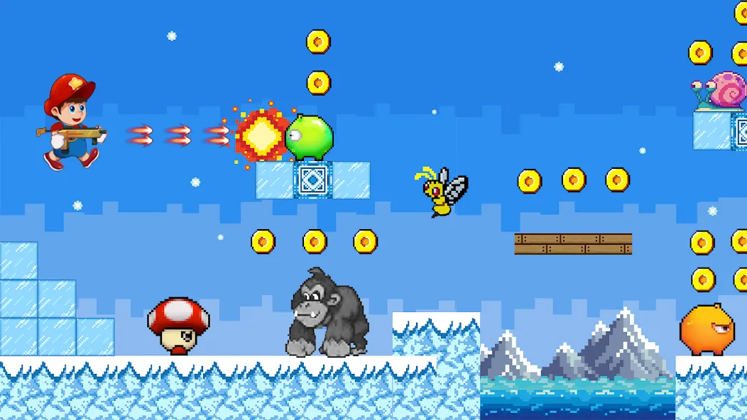 Скачать взлом Super Mano : Adventure Jump (упер кэт ган)  [МОД Много денег] — стабильная версия apk на Андроид screen 5