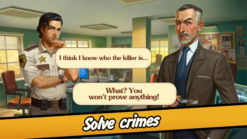 Скачать взломанную Solitaire Crime Stories  [МОД Mega Pack] — полная версия apk на Андроид screen 4