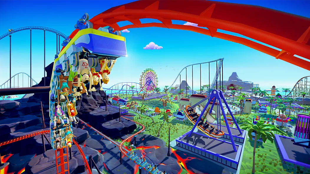 Скачать взломанную Real Coaster: Idle Game (Реал Коастер)  [МОД Много монет] — полная версия apk на Андроид screen 1