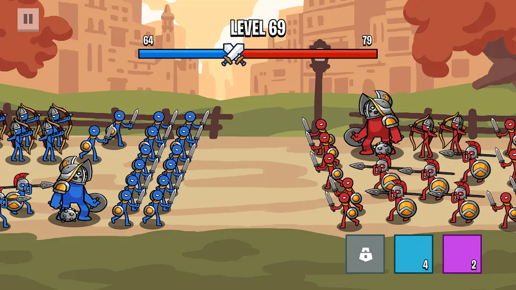 Скачать взлом Stick Battle: War of Legions (Стик битва)  [МОД Mega Pack] — стабильная версия apk на Андроид screen 2