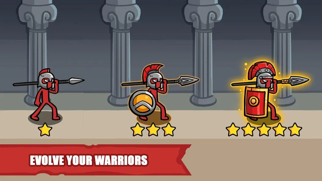 Скачать взлом Stick Battle: War of Legions (Стик битва)  [МОД Mega Pack] — стабильная версия apk на Андроид screen 3