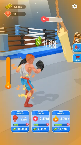 Скачать взлом Tap Punch — 3D Boxing (Тап Панч)  [МОД Бесконечные монеты] — последняя версия apk на Андроид screen 1