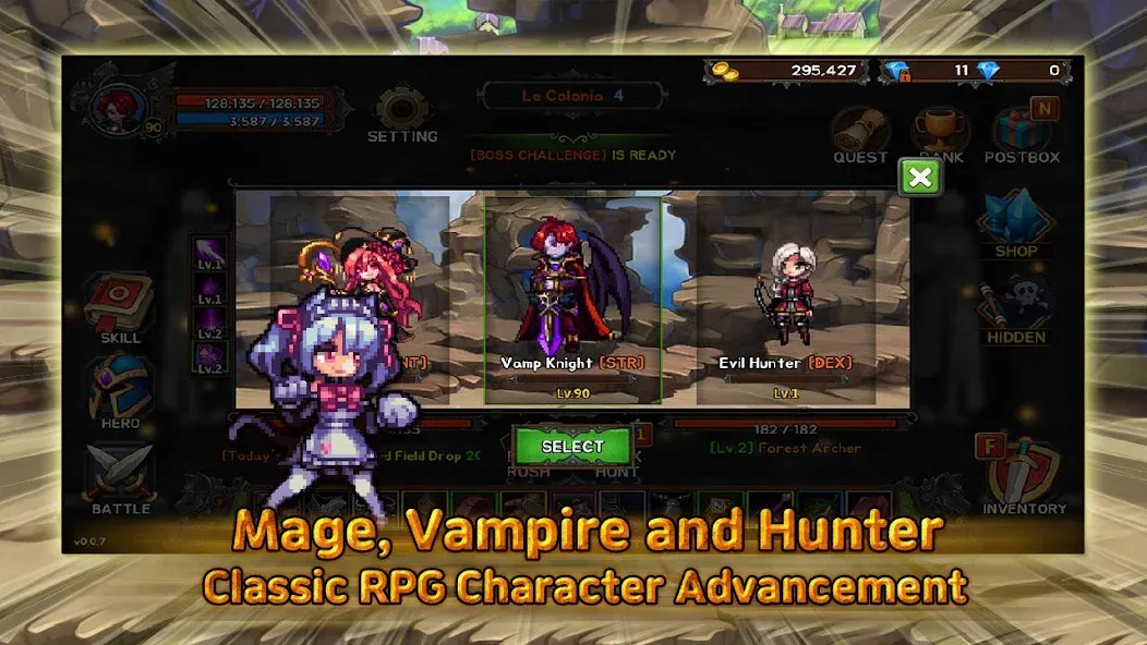 Скачать взломанную Bless & Magic: Idle RPG game  [МОД Бесконечные деньги] — полная версия apk на Андроид screen 2