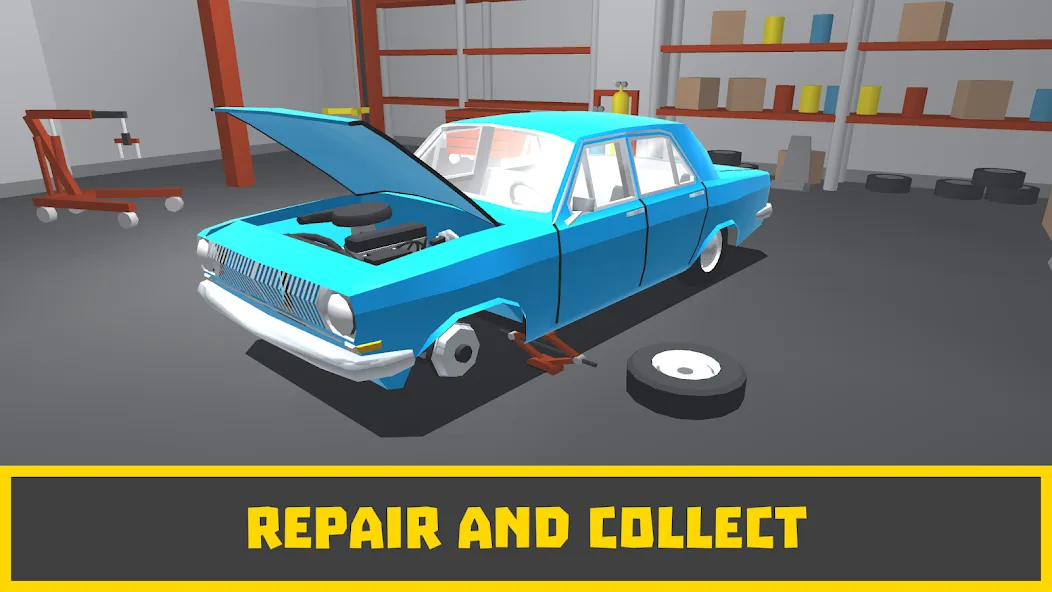 Взломанная Retro Garage — Car Mechanic  [МОД Unlocked] — полная версия apk на Андроид screen 1