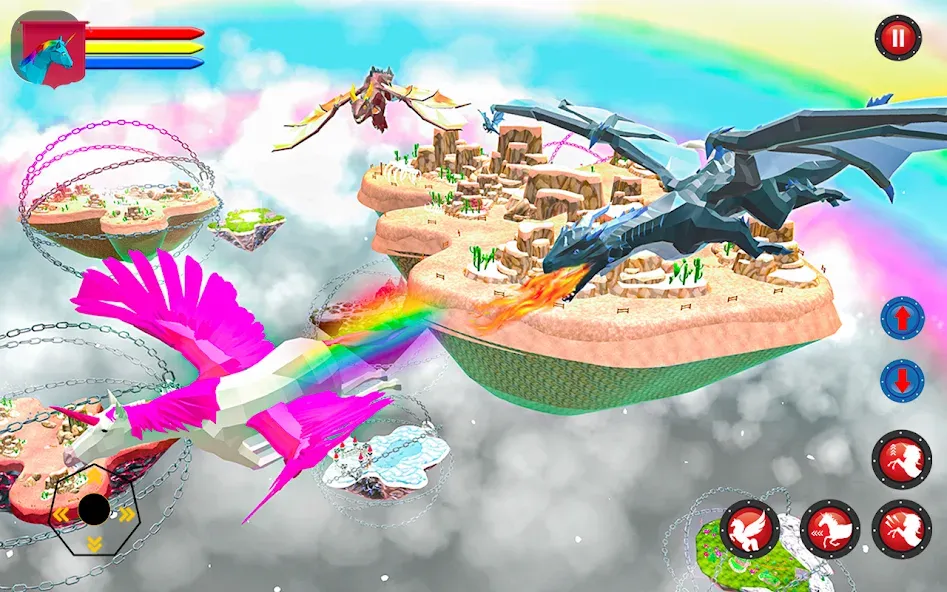 Скачать взломанную Flying Unicorn Pegasus Games  [МОД Бесконечные монеты] — стабильная версия apk на Андроид screen 1