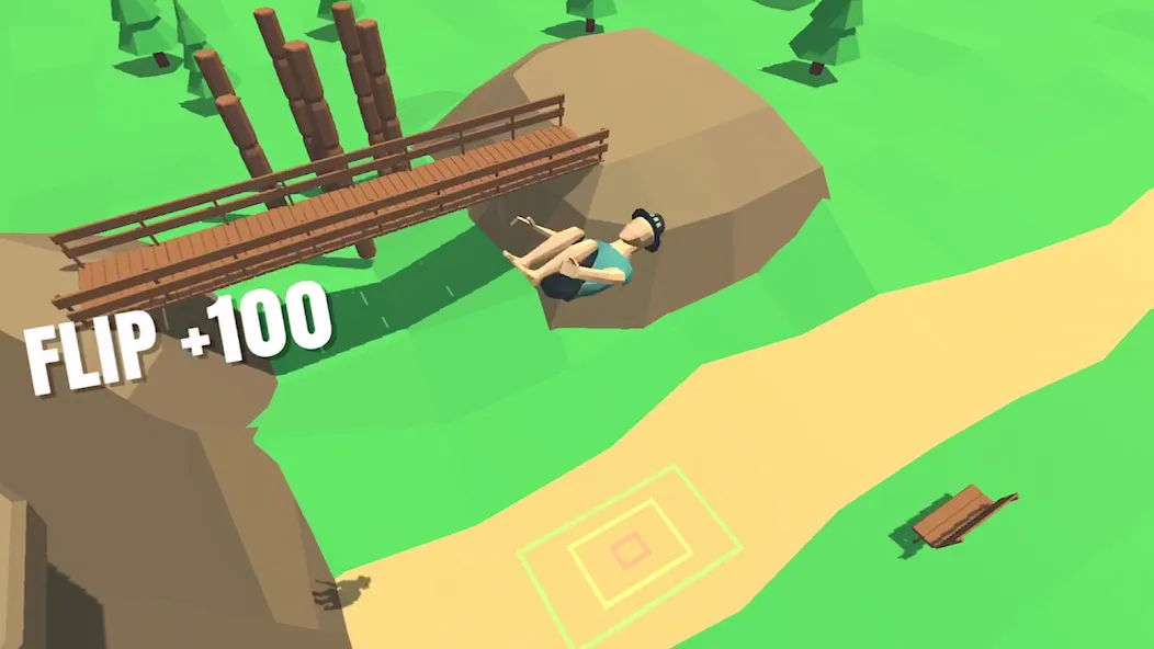 Скачать взломанную Flip Trickster — Parkour Simul (Флип Трикстер)  [МОД Все открыто] — полная версия apk на Андроид screen 1