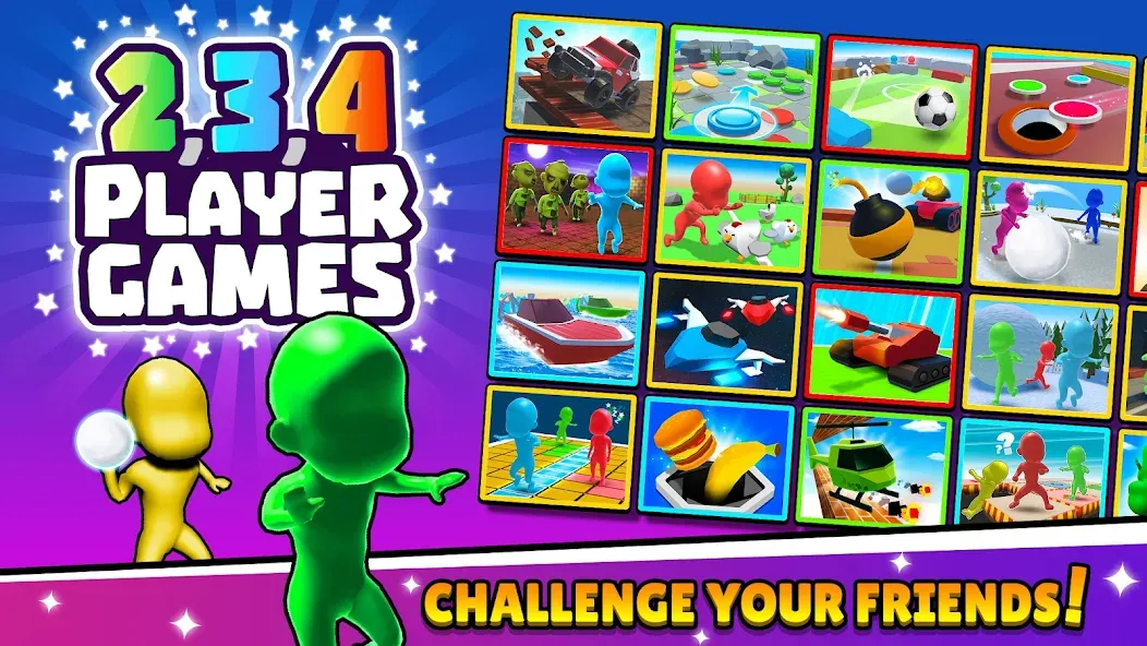 Взломанная TwoPlayerGames 2 3 4 Player  [МОД Menu] — последняя версия apk на Андроид screen 1