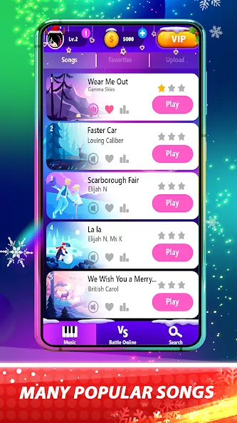 Взлом Magic Pink Tiles: Piano Game (Магические розовые плитки)  [МОД Menu] — последняя версия apk на Андроид screen 3