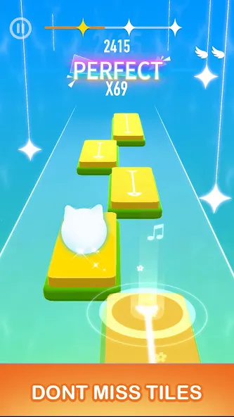 Скачать взлом Dancing Cats — Cute Music Game (Дансинг Кэтс)  [МОД Много монет] — стабильная версия apk на Андроид screen 2