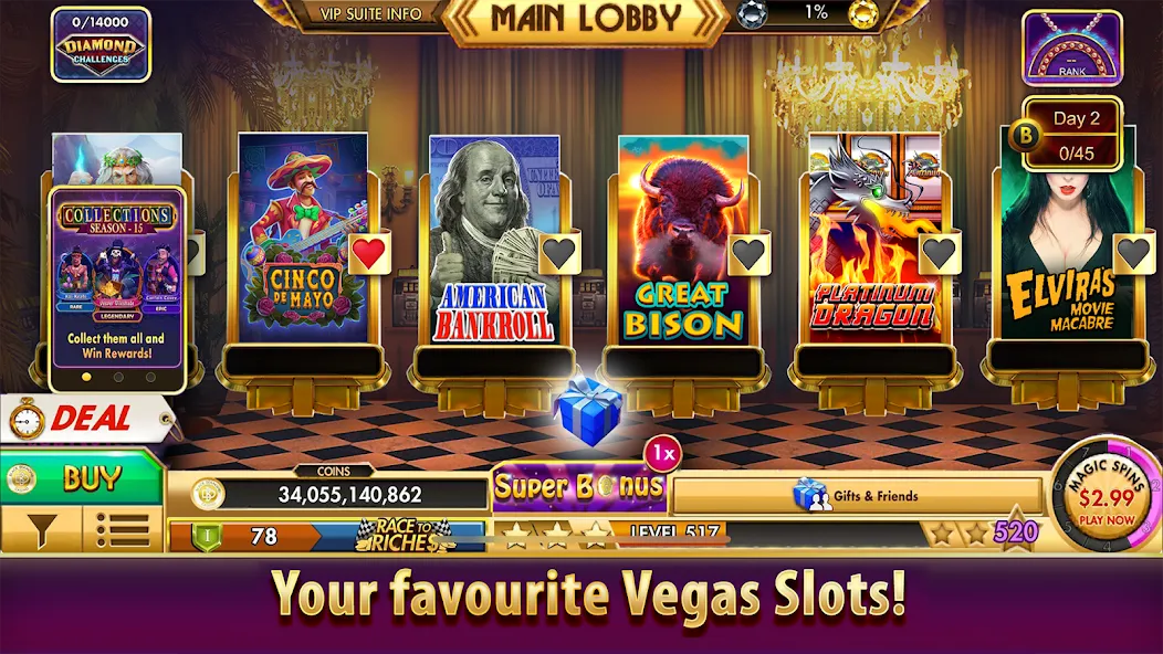 Взлом Black Diamond Casino Slots (СЛОТЫ)  [МОД Unlimited Money] — последняя версия apk на Андроид screen 5