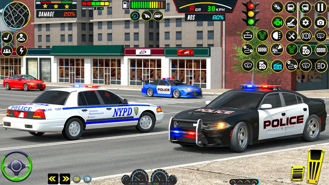 Взломанная US Police Car Parking — King  [МОД Unlocked] — полная версия apk на Андроид screen 3