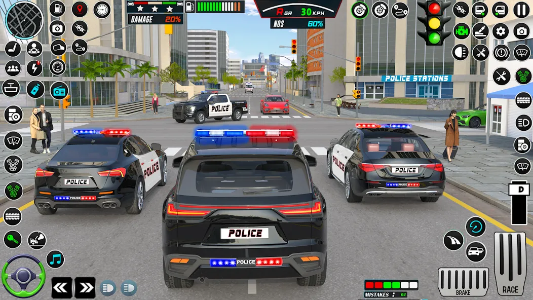 Взломанная US Police Car Parking — King  [МОД Unlocked] — полная версия apk на Андроид screen 5