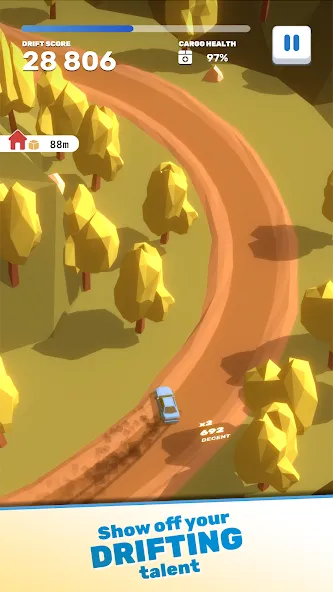 Скачать взломанную Tofu Drifter (Тофу Дрифтер)  [МОД Mega Pack] — стабильная версия apk на Андроид screen 5