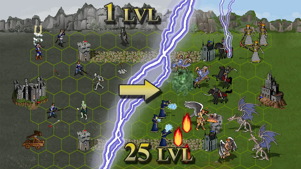 Скачать взломанную Heroes of Might: Magic arena 3  [МОД Бесконечные монеты] — полная версия apk на Андроид screen 4