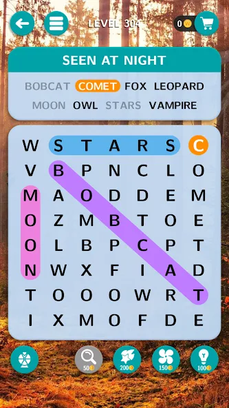 Скачать взлом World of Word Search  [МОД Все открыто] — полная версия apk на Андроид screen 2