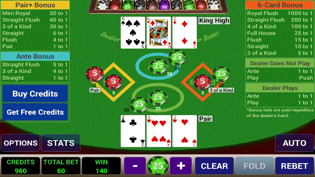 Взлом Ace 3-Card Poker (эйс 3)  [МОД Все открыто] — стабильная версия apk на Андроид screen 3