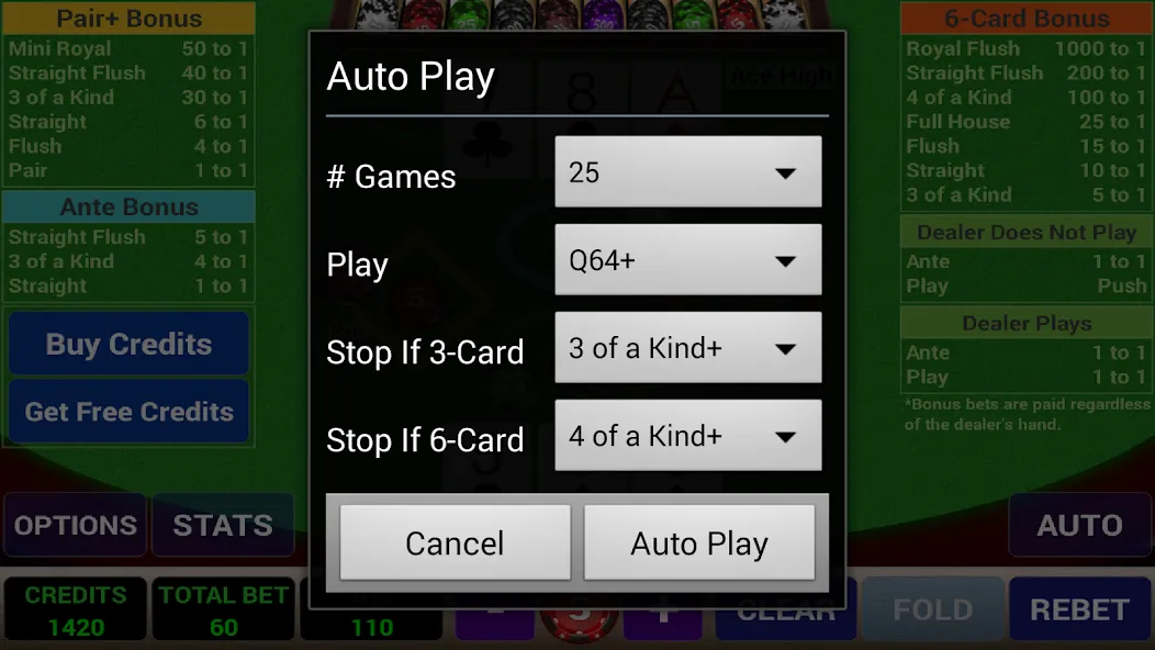 Взлом Ace 3-Card Poker (эйс 3)  [МОД Все открыто] — стабильная версия apk на Андроид screen 5