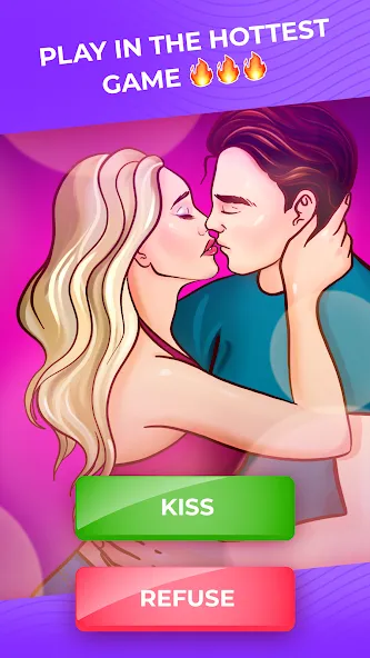 Взломанная Kiss Me: Kissing Games 18+ (Кисс Ми)  [МОД Бесконечные деньги] — стабильная версия apk на Андроид screen 1