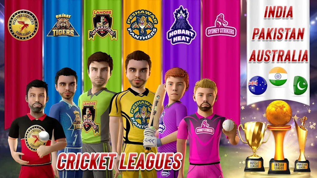 Скачать взлом RVG Real World Cricket Game 3D (РВГ Реальная Мировая Крикетная Игра 3D)  [МОД Menu] — последняя версия apk на Андроид screen 5