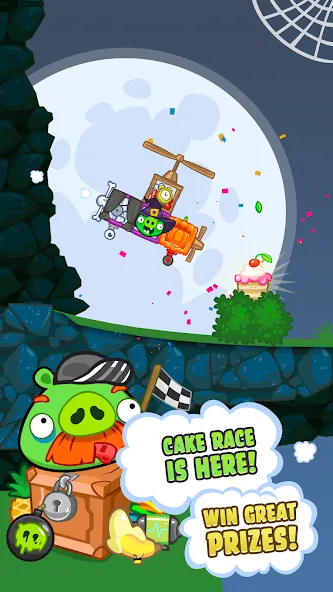 Скачать взломанную Bad Piggies (Бэд Пиггиз)  [МОД Unlocked] — стабильная версия apk на Андроид screen 2