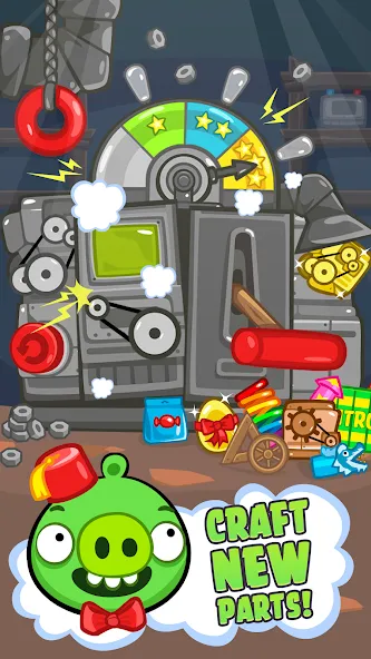 Скачать взломанную Bad Piggies (Бэд Пиггиз)  [МОД Unlocked] — стабильная версия apk на Андроид screen 3