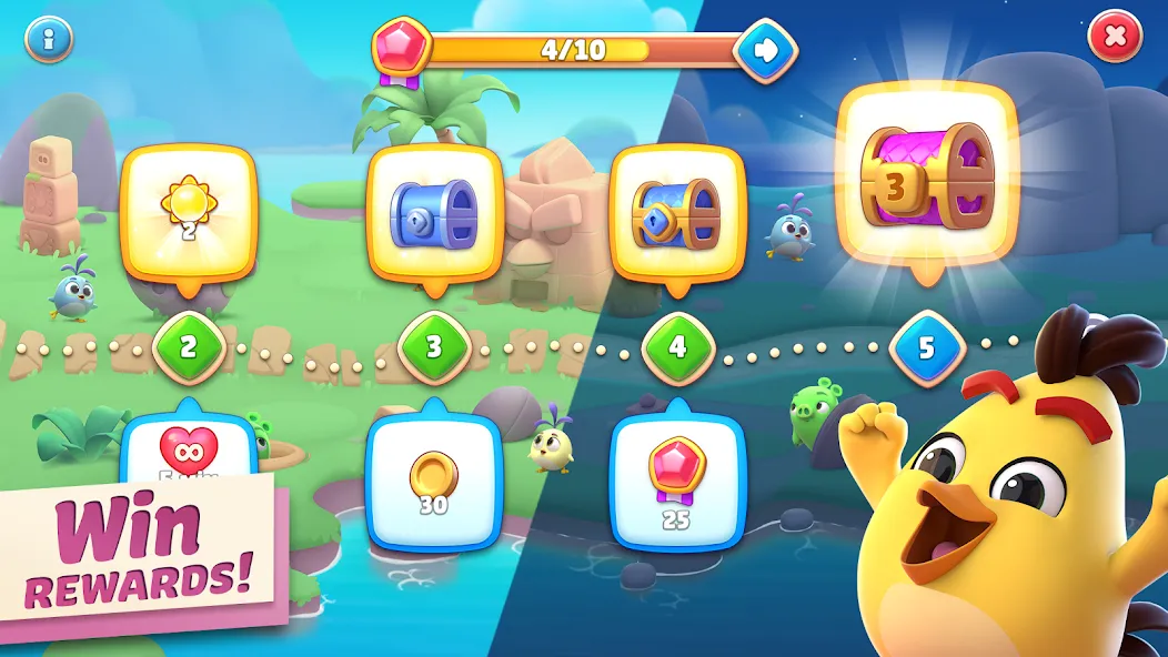 Скачать взлом Angry Birds Journey (Энгри Бердс Джорни)  [МОД Mega Pack] — последняя версия apk на Андроид screen 4