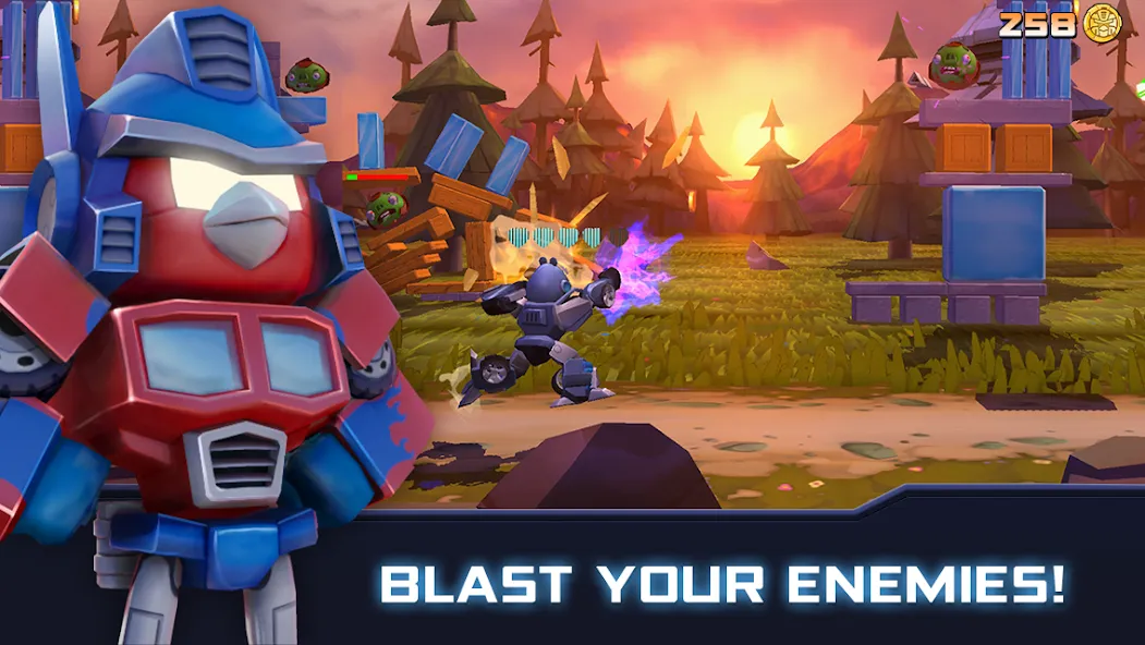 Скачать взлом Angry Birds Transformers (Энгри Брдс Трансформеры)  [МОД Меню] — полная версия apk на Андроид screen 1