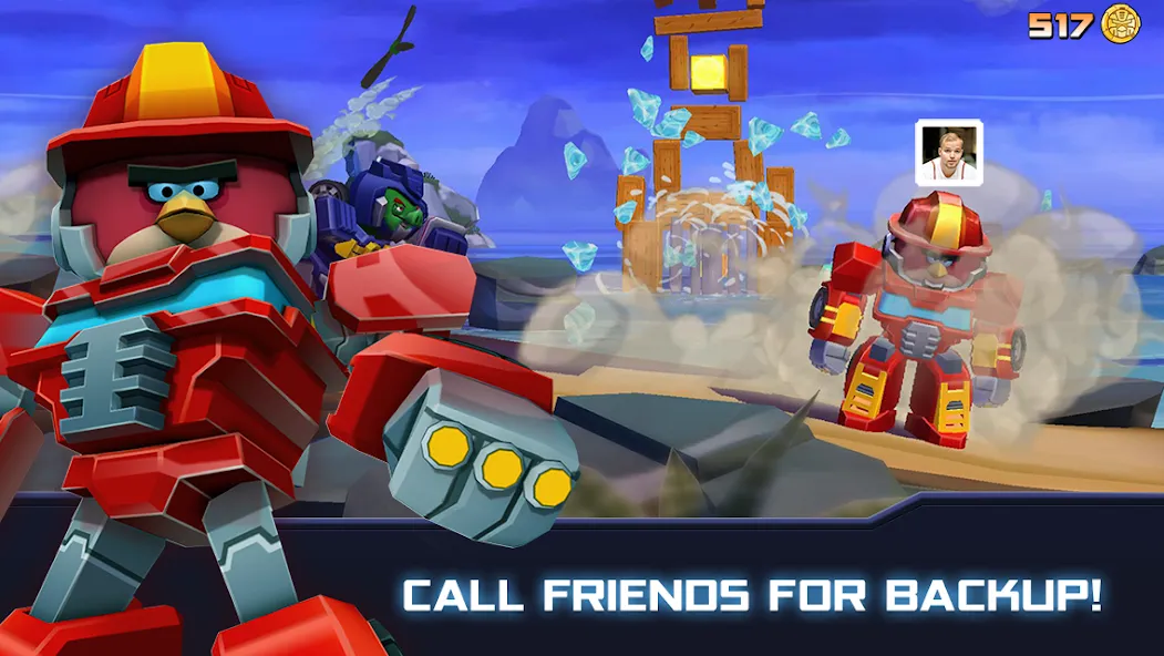 Скачать взлом Angry Birds Transformers (Энгри Брдс Трансформеры)  [МОД Меню] — полная версия apk на Андроид screen 3