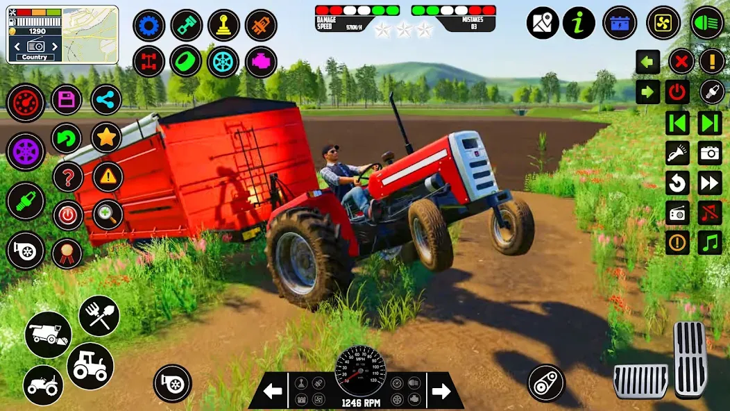 Скачать взлом Indian Tractor Farming Games  [МОД Меню] — полная версия apk на Андроид screen 5