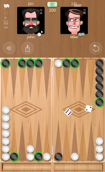 Взломанная Backgammon Online  [МОД Menu] — полная версия apk на Андроид screen 1